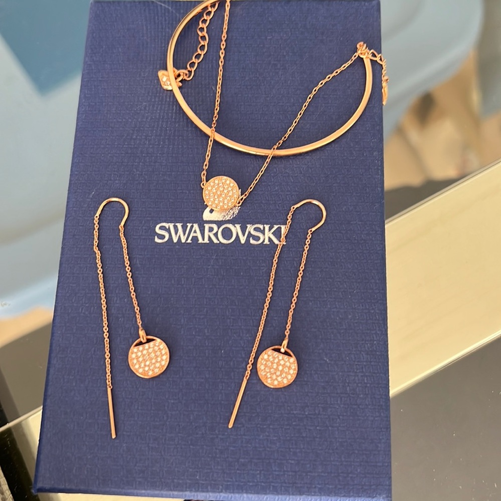 Swarovski Ginger Rose Gold Set